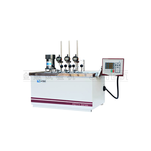 HDT V100 El probador se utiliza para determinar la temperatura de deflexión térmica o el punto de ablandamiento Vicat. Todas las muestras se cargan con una carga constante y se sumergen en un baño, donde la temperatura aumenta a una velocidad estándar. La tasa de resistencia al calor alcanzada del material plástico es un parámetro ampliamente requerido para la caracterización del producto, para el control de calidad, así como para evaluar su conformidad con las apliacaciones previstas.