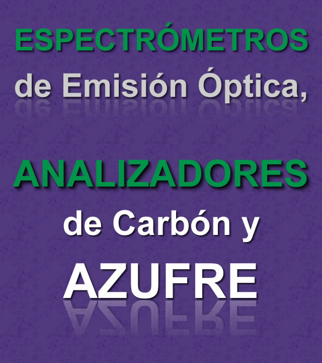 espectrometros de emision optica, analizador de carbono y azufre