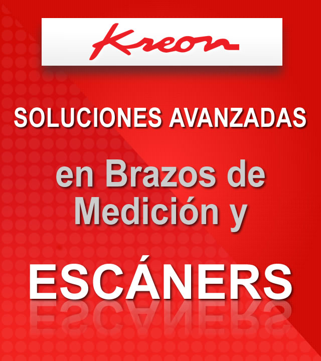 kreon, brazos de medicion, escaners